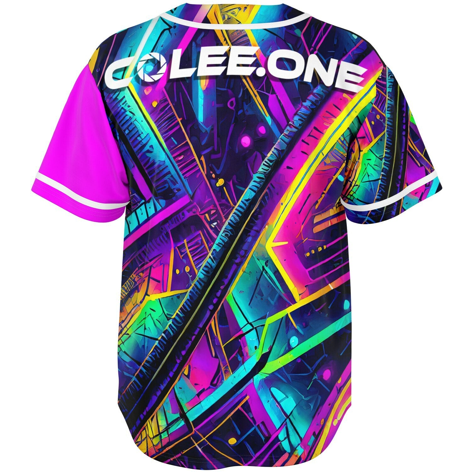 Neon Graffiti Jersey Colee.One, back view, Colee.One festival apparel