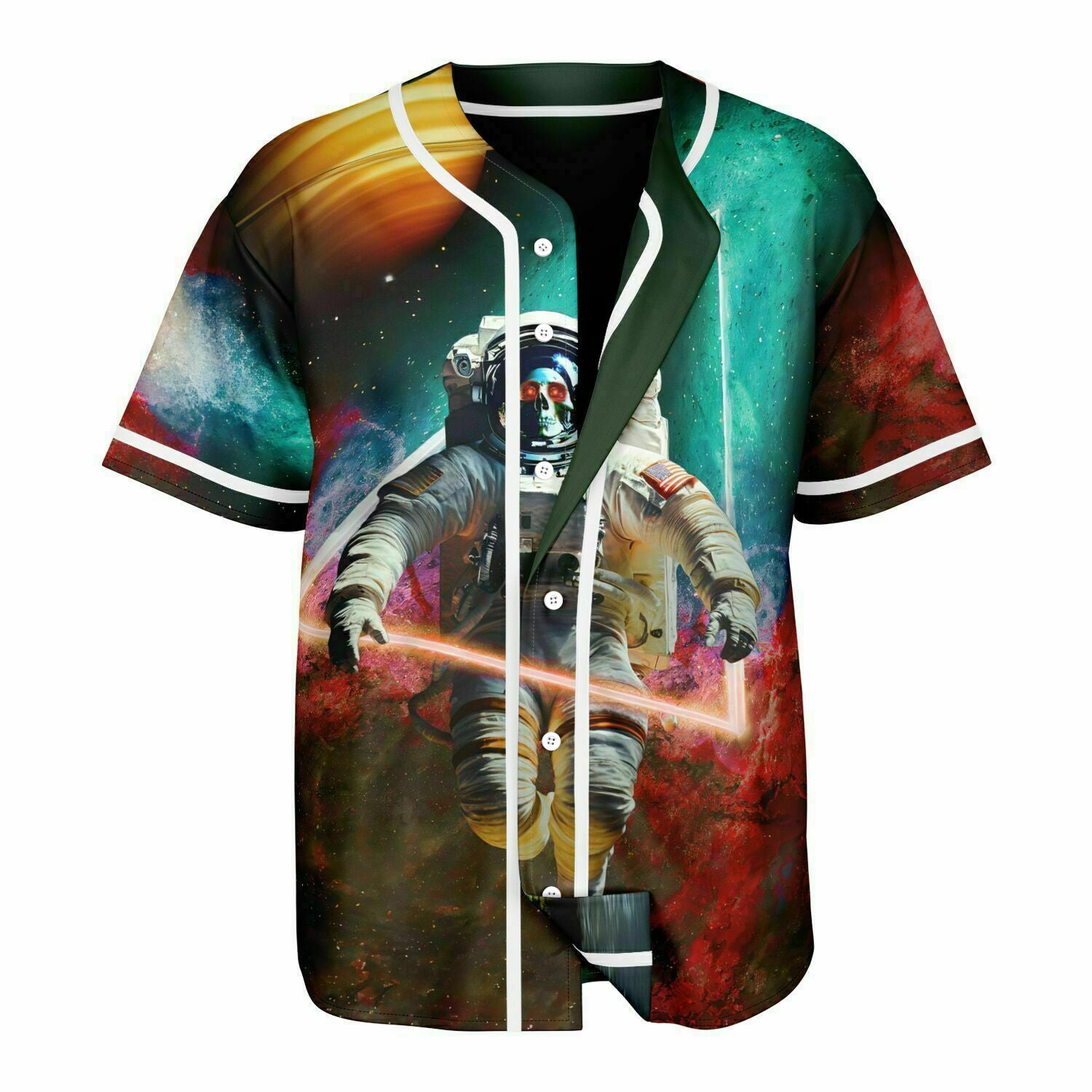 Reversible Astronaut-Apocalyptic Planet Jersey, front view — Colee.One festival apparel